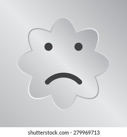 Face sign icon, vector illustration. Flat design style