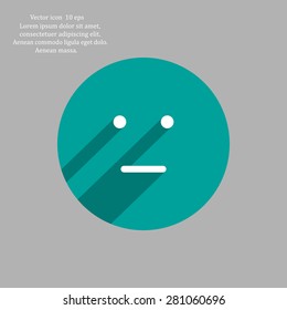 Face sign icon, vector illustration. Flat design style