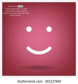 Face sign icon, vector illustration. Flat design style