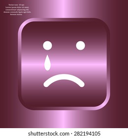 Face sign icon, vector illustration. Flat design style