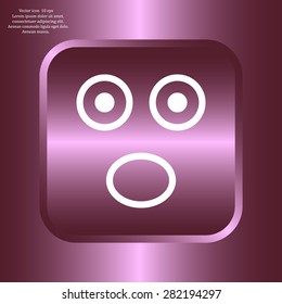 Face sign icon, vector illustration. Flat design style