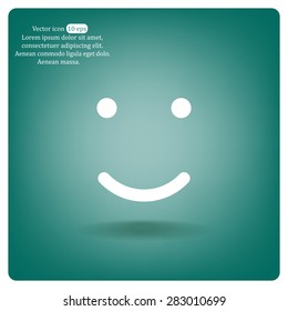 Face sign icon, vector illustration. Flat design style