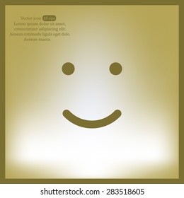 Face sign icon, vector illustration. Flat design style