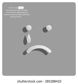 Face sign icon, vector illustration. Flat design style