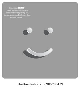 Face sign icon, vector illustration. Flat design style