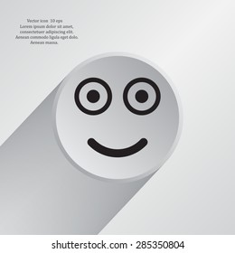 Face sign icon, vector illustration. Flat design style