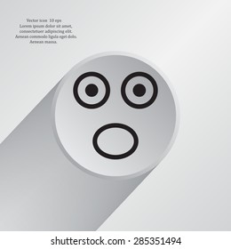 Face sign icon, vector illustration. Flat design style