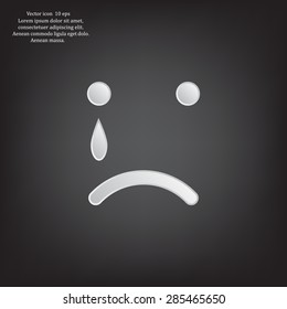 Face sign icon, vector illustration. Flat design style