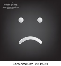 Face sign icon, vector illustration. Flat design style