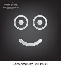 Face sign icon, vector illustration. Flat design style