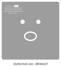 Face sign icon, vector illustration. Flat design style