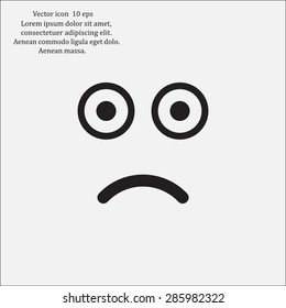 Face sign icon, vector illustration. Flat design style