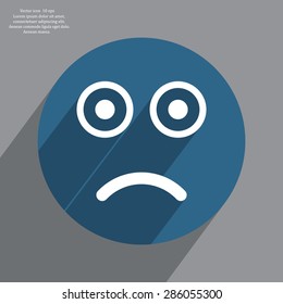 Face sign icon, vector illustration. Flat design style