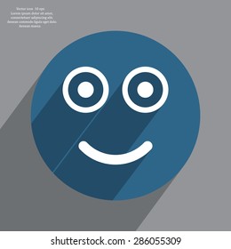 Face sign icon, vector illustration. Flat design style