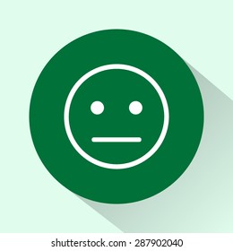 Face sign icon, vector illustration. Flat design style 