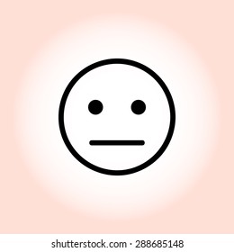 Face sign icon, vector illustration. Flat design style 