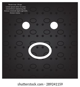 Face sign icon, vector illustration. Flat design style
