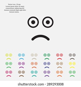 Face sign icon, vector illustration. Flat design style