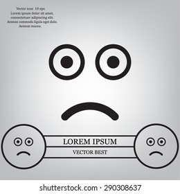 Face sign icon, vector illustration. Flat design style