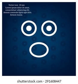 Face sign icon, vector illustration. Flat design style