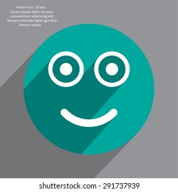 Face sign icon, vector illustration. Flat design style