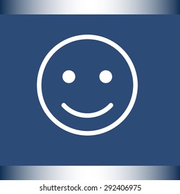 Face sign icon, vector illustration. Flat design style 