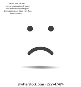 Face sign icon, vector illustration. Flat design style