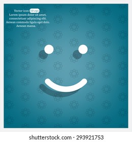 Face sign icon, vector illustration. Flat design style