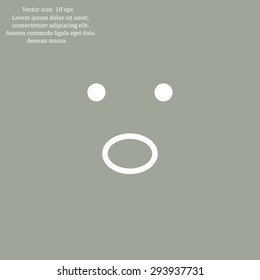 Face sign icon, vector illustration. Flat design style