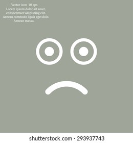 Face sign icon, vector illustration. Flat design style
