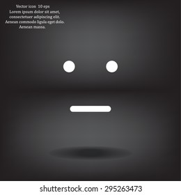 Face sign icon, vector illustration. Flat design style