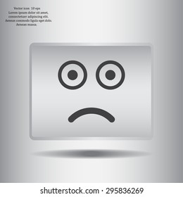 Face sign icon, vector illustration. Flat design style
