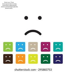 Face sign icon, vector illustration. Flat design style