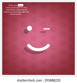 Face sign icon, vector illustration. Flat design style
