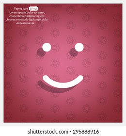 Face sign icon, vector illustration. Flat design style