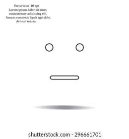 Face sign icon, vector illustration. Flat design style