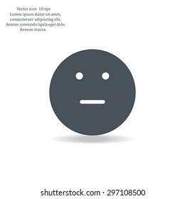 Face sign icon, vector illustration. Flat design style