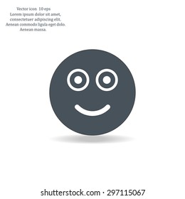 Face sign icon, vector illustration. Flat design style