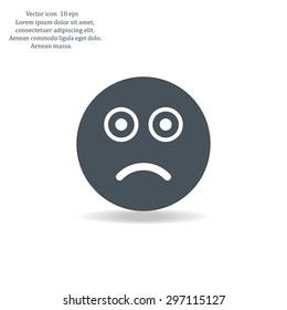 Face sign icon, vector illustration. Flat design style