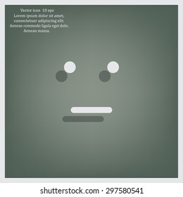 Face sign icon, vector illustration. Flat design style