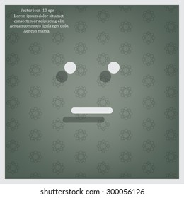 Face sign icon, vector illustration. Flat design style