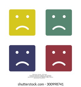 Face sign icon, vector illustration. Flat design style