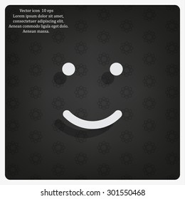Face sign icon, vector illustration. Flat design style