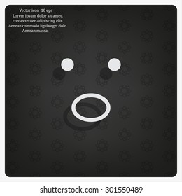 Face sign icon, vector illustration. Flat design style