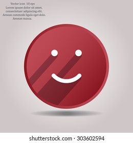Face sign icon, vector illustration. Flat design style