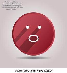 Face sign icon, vector illustration. Flat design style