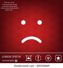 Face sign icon, vector illustration. Flat design style