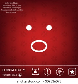 Face sign icon, vector illustration. Flat design style