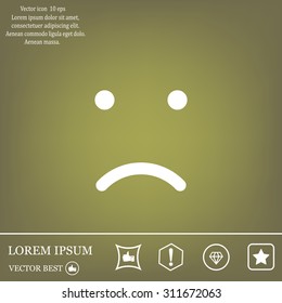 Face sign icon, vector illustration. Flat design style