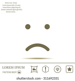 Face sign icon, vector illustration. Flat design style